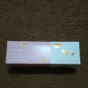 Trader Joe's Rose Oil Hand Cream - Pink and Gold